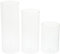Angoily Lot de 3 Vases Cylindriques en Verre Vases Cylindriques en Verre Transparent pour Centres de Table Bougeoirs Ouragan en Verre pour Bougies Piliers Vase Flottant pour Décoration de