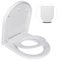 Anmas Power D Shape Family Toilet Seat with Child Seat Built-in Potty Training Toddler Seat Soft Close Quick Release Removable Hygienic UK Compatible