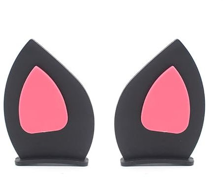 Motorradhelm Dekorative Ohren, 2 Stück Motorrad Helm Hörner Dekorativer Aufkleber Helm Dekoration Zubehör Katzenohren Eckdekoration Helm Dekoration für Kinder Erwachsene für Skihelm Fahrradhelm