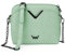 VUCH Kleine Umhängetasche mit Kette Fossy Mini Mint für Frauen, Elegante Handtasche für Damen, Tasche für Mädchen