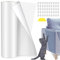 Protezione Divano Graffi Gatto 30x500CM, Antigraffio Gatto Divano Autoadesive Pellicola Trasparente, protezione porta graffi cane e gatti, Anti-Graffio Protector per mobili, divano, porta, parete