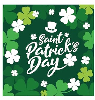 FIESTAS GUIRCA | Party Servietten St. Patrick's Day - Grün, Weiß