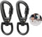 Karabinerhaken mit Drehgelenk, Twist Locking Karabiner Clips, 4 Stück Karabinerhaken für Klettern, Schwerlast Schraubkarabiner für Hängematten, Camping, Schlüsselbund, Sichere Hunde (4 Pcs)