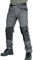 Deedlite Apexcargo Pantalon Tactique Moto Multipoche, Pantalon Apex Cargo Moto, Treillis Militaire Randonnée Chasse, Apex Cargo GID de Travail Homme Chantier (Gris,XXXL)