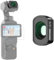 NEEWER 0.72X FOV 112° Wide Angle Lens Compatible with DJI Osmo Pocket 3 Creator Combo Accessories, Multi-Layer Magnetic Action Cam Aspheric Lens with Metal Frame, 1 Screen Protector, LS-70