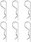 RACEFOXX Federstecker klein, Feder Stecker, Werkstatt Bedarf, Werkzeugkiste, Sicherung, 6er Set