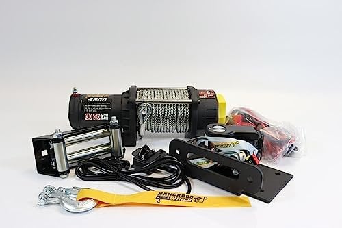 PowerWinch Elektrische Seilwinde 4500lbs ATV 12V 2040kg Funk UTV Quad Offroad