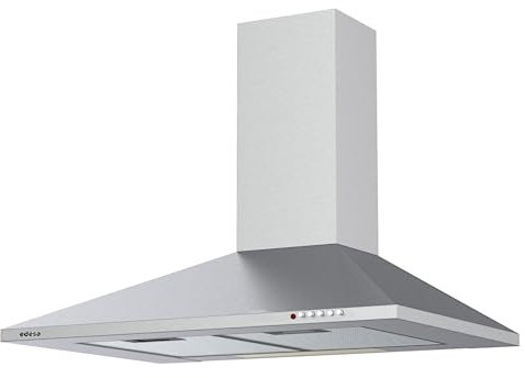 Edesa Campana Extractora Pirámide ECP-7411 X con 3 Niveles de Potencia. LED. Motor 95W, K7 Plus. Ancho de 70 cm. Acabado en Acero Inoxidable
