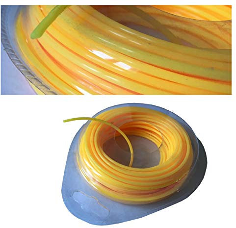 Trimmerschnur 15m Ø 2,0mm orange Trimmerfaden Mähfaden Trimmerfaden Rasentrimmer