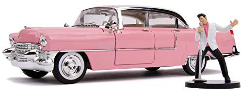 Jada Toys - 31007 - Modell DieCast 1955 Cadillac Firebird mit Figur von Elvis Presley - Multicolor - Maßstab 1/24 20cm