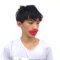 Bilinli Requisiten Witze Wurst Rote Lippen Dicke Halloween Lustige Horror Latex Maske