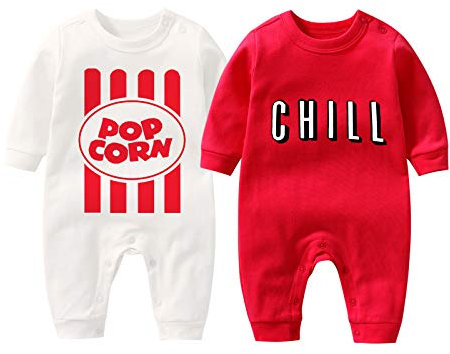 YSCULBUTOL Ensemble de jumeaux Ketchup Moutarde pour bébé - - 3-6 mois