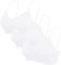 Vertvie Damen 2/3/4er Set Basic Wohlfühl BH Sport BH Spaghettiträger Bralette ohne Bügel Nahtlose Gepolsterte mit Spaghetti Bra Top Low Support Bra(EU S/Tag M,3 Weiß)