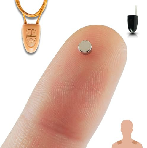 PingaOculto Spion Kopfhörer Bluetooth für Prüfung Mini Nano Unsichtbare Kopfhörer für Handy mit Mikrofon und Haftstreifen - Unsichtbar Ohrhörer Headset (Spion Kopfhörer Nano V4 + VIP Pro UltraMini)