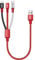 ASICEN Multi Cable de Carga, [3A 35CM] 3 en 1 Multi USB Cargador Cable Nylon Cable USB con Micro USB/Tipo C/iP para iPhone 16/15/14/13/12/11,Galaxy S23/S22/S21,iPad,PS,Píxel,LG,Tablet