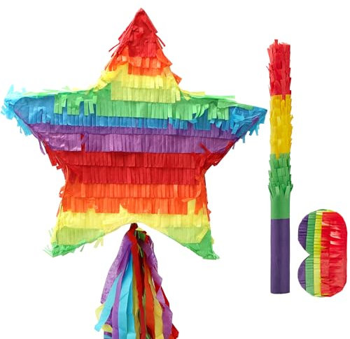 JOYIN Cinco De Mayo Star Pinata, Fiesta Party Zubehör für Fiesta Taco Party, Luau Event Foto Requisiten, Mexikanisches Thema Dekoration, Karneval Feste, Taco Dienstag Event