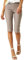 Roman Originals Knee Length Shorts for Women UK - Ladies Cropped Capri Stretch Bengaline Pants Crop Trousers Summer Legging Lounge Essentials Elasticated Casual Clothes - Taupe - Size 12
