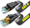 Akake Cat 8 Ethernet Cable, 25M Heavy Duty High Speed Flat Internet Network Cable, Professional LAN Cable, 26AWG, 2000Mhz 40Gbps with Gold Plated RJ45 Connector, Shielded in Wall, Indoor&Outdoor