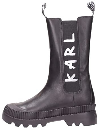 KARL LAGERFELD Chaussures Femmes Bottines KL42590 000 Black Cuir Noir