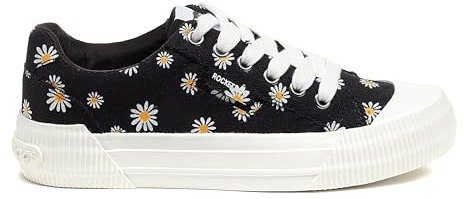 Rocket Dog Women's Cheery Sneaker, Black 4.5 UK
