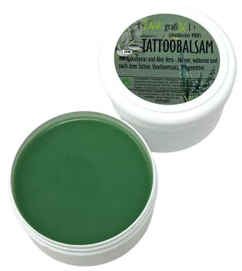 INKgrafiX® Schwäbischer TATTOO BALSAM - Eukalyptus und Aloe Vera - Schmiere - 0,5Kg - Deutschland - PROFI - STUDIO