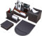 KINGFOM Büro Zubehör Set Braun, 5Pcs PU Leder Schreibtisch Set mit Schreibtisch Organizer, Kosmetiktücherbox, Mauspad, Stifthalter mit Visitenkartenetui und Zettelbox (T50K-Braun)