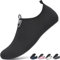 Sixspace Damen Herren Badeschuhe Wasserschuhe Schwimmschuhe Männer Frauen Strandschuhe Aquaschuhe Barfußschuhe für Strand,Pool,Meer,Wassersport,Tauchen,Surfen,Aqua Cycling(Schwarz 40 EU)
