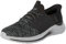 Skechers Garner Newick, Sin Cordones Hombre, Black Textile Synthetic, 45.5 EU