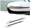 JNNJ 2PCS Reflektierender Aufkleber für Autospiegel, Seitenstreifen Spiegel, Zierstreifen für Den Rückspiegel, Reflektor Warnaufkleber Universal für Auto(Weiß)
