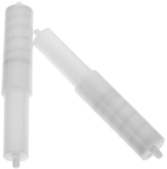 Angoily Toilettenpapierrolle Tauschen Papierhalter 2 Stück Toilettenpapierhalter Rollenspindel Ersatzstange Maurer-Ersatz- Kunststoff Federbelastet Toilettenständer