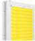 Fenster DEKOR - Plissee Klemmfix ohne Bohren Breite 80 cm x Höhe 120 cm - Fenster Plissees innen Gelb - Faltrollo blickdicht - Faltrollos einfach zu montieren - Blissett Rollo