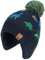Malaxlx Kinder Bunte Dinosaurier Pom-Pom Mütze Winter Warm Kind gestrickte Ohrenschützer Mütze Fleece-Futter Ski Schädellkappe für 4-8 Jahre Jungen Mädchen