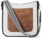 BOSTANTEN umhängetasche damen mittelgroß Handtaschen damen-schultertaschen aus PU Leder shopper tasche für Frauen Hobo Crossbody Bags mit verstellbarem Farbigem Riemen Schwarz mit Braun