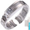 XBHSW Edelstahl Kompatibel mit Rolex GMT Master Herrenarmband Ersatz Armband Deployment Schnalle Uhrenarmband Zubehör 20mm (Middle polished silver)