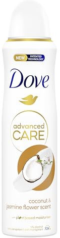 Dove Advanced Care Go Fresh Deodorant Spray Kokosnuss und Jasminblüten, feuchtigkeitsspendende und hautfreundliche Formel, ohne Alkohol, trockene Haut bis zu 72 Stunden, Deodorant für Damen und