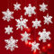 XNIVUIS 12 Pcs Flocon de Neige Decoration, Décorations de Flocon de Neige de Noël, Christmas Blanc Flocon Ornement Déco, Décoration de Sapin de Noël pour Fenêtre Arbre de Noël Décoration