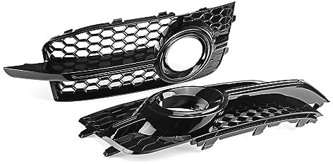 Auto Griglia Paraurti per Audi A1 8X S-Line S1 2010-2014,Griglia Paraurti Anteriore Fendinebbia Cornice Griglia Fari Copertura Protettiva Cappuccio