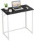 Dripex Schreibtisch Faltbar Tisch Computertisch Klappbar PC Tisch für Homeoffice Arbeitszimmer (Schwarz-Montage)