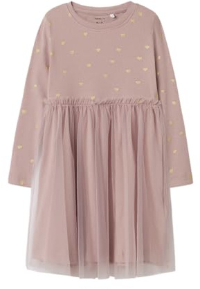 NAME IT Mädchen Nmfnadja Ls Dress Noos