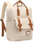 Kono Schultaschen für Mädchen, Teenager, Rucksack, Damen, leicht, Reisen, Arbeit, lässiger Tagesrucksack, beige / braun, One size