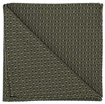 BRERA 67 - Elegantes Einstecktuch aus Seide, Taschentücher für Anzüge und Jacken 25 x 25 cm, Herrenaccessoire für Zeremonien und Hochzeiten, klassische Clutch, Grün Textur, 25x25