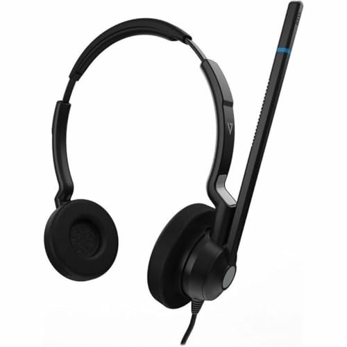 V7 Kabelgebundenes binaurales QD-Call-Center-Headset