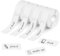NVIYAM 4pcs Étiquettes Autocollantes pour Étiqueteuse P15/D30/Q30,12 x 40 mm Papier Autocollant Imprimante Etiquette Autocollante,160 étiquettes par rouleau,pour l'école,la maison,le bureau