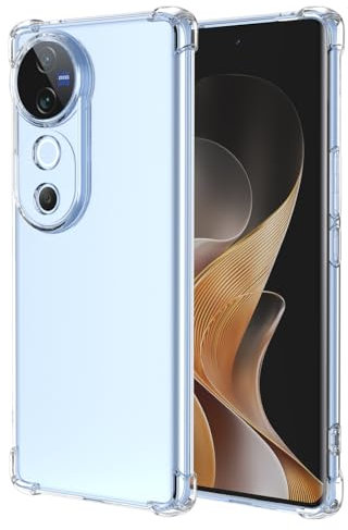 YUXING Cover Trasparente per Vivo V40 5G - Custodia Protettiva Sottile in TPU Morbido Antiurto con Carino Motivo Disegno Cool (Transparent)