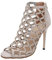 Sandali Tacco Rosa Sandali con Tacco Largo Argento Scarpe Donna Scarpe con Zeppa Chiuse Davanti Scarpe con Zeppa Donna Scarpe Donna Zeppa 8 cm Sandali Intrecciati Donna Scarpe