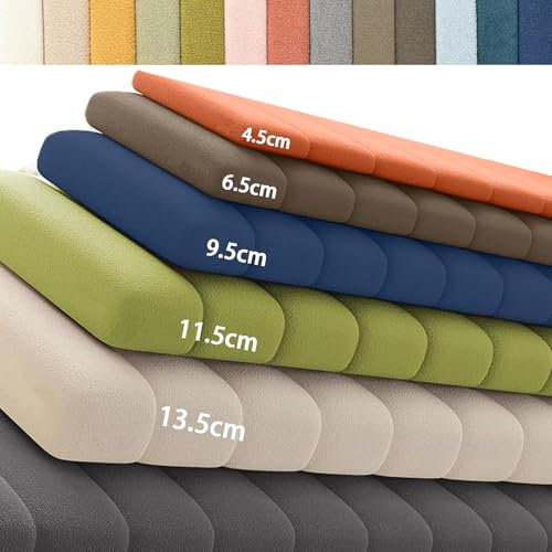 Benutzerdefinierte Sitzkissen Bank Bankkissen für Fensterbank Innen, Waschbar Abnehmbarem Sitzpolster Bankauflage, Sitzauflage Bank Eckbank Bankauflagen (Dicke 5.5 cm)