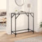 NQJIBUE Tables Konsolentisch mit transparenter Glasplatte, 80 x 35 x 81 cm, Stahlakzentische
