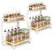 LeapBeast Métal Rangement sous evier,Ajustable Rangement et Organisation de Cuisine,rangement sous evier cuisine,Organisateur evier Cuisine,organisateur placard cuisine (2, Blanc)