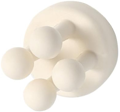 ＣＨＡＭＥＥＮ 4 Stück Klebehaken Zahnbürstenhalter aus Silikon Rasiererhalter Ohne Bohren Rasierer Dusche Halterung Selbstklebend Schlüsselhaken für Bad Küche Sekretariat