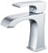 BELZ Bathroom Sink Tap Basin Mixer Taps, Solid Brass Vanity Sink Mixer with Waterfall Spout, Easy Installation, Corrosion-Resistant Finish for Bathroom Sink Chrome
